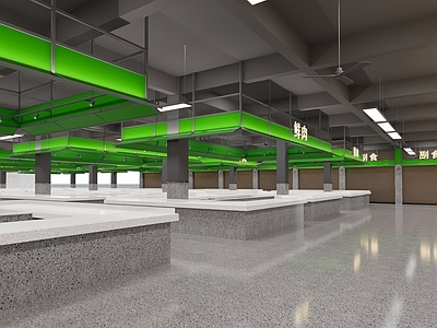 现代简约菜市场