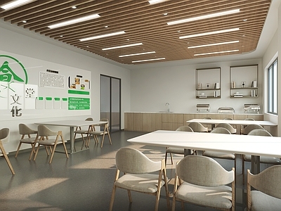 现代简约学生食堂