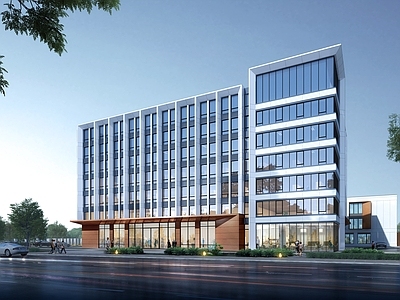 现代其他工业建筑 现代产业园 研发办公楼 厂房 产业园配套楼