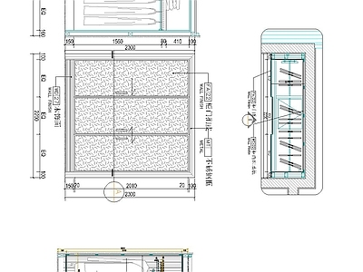 柜体节点 衣柜 施工图