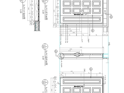 入户门 别墅入户门详图 施工图