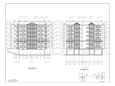 现代住宅楼建筑 公租房 建筑 景观 施工图