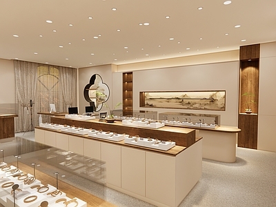 新中式中式珠宝店 新中式 珠宝店 饰品店