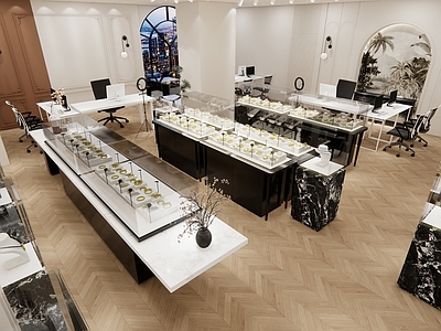 现代法式珠宝店 珠宝店 法式 现代
