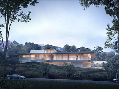现代其他公共建筑 徐州万科吾山示范 山地建筑 展览中心 山地别墅