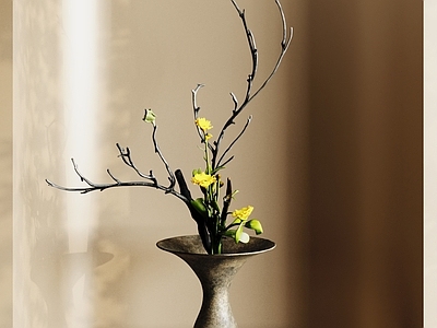新中式侘寂花艺 花艺 花器 宋氏花艺 中式花艺 插花