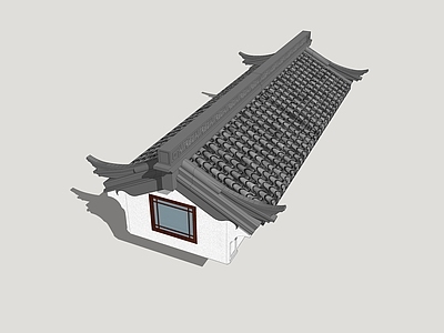 新中式屋檐 坡屋顶 古建屋顶 屋檐屋脊 园林古建屋顶