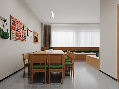 复古学生宿舍 研学客栈 学生宿舍 军旅风宾馆客栈 双人床榻榻米床