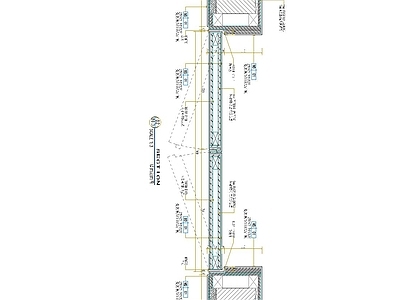 隐形门节点 双开门横剖 施工图