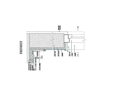 现代窗节点 窗台石节点 窗剖面构造 施工图