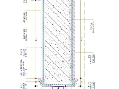 推拉门节点 推拉门横剖节点 施工图