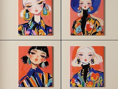 现代插画艺术挂画 现代插画艺术挂画
