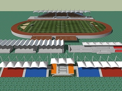 现代体育建筑 露天体育场 封闭体育馆 体育场看台