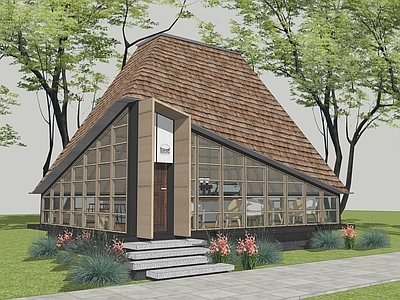 新中式餐饮建筑 咖啡店 奶茶店 户外咖啡厅 文旅建筑 服务中心