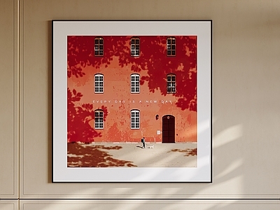 现代简约挂画 建筑艺术挂画 手绘抽象画 治愈系装饰画 咖啡厅挂画 服装店艺术挂画