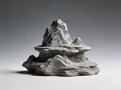 现代新中式景观石 假山 山峰 山石 雕塑 美陈