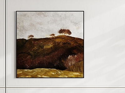 侘寂挂画 高级艺术抽象画 手绘油画 手绘肌理画 风景油画 客厅挂画