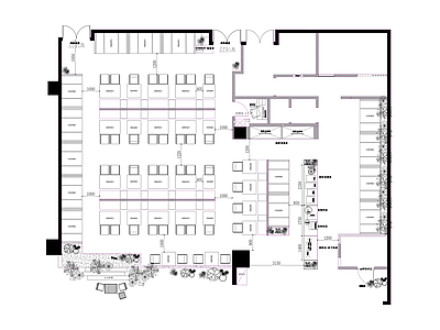 侘寂极简烧烤店 露营烧烤店 诧寂风网红餐厅 餐厅平面图 火锅店烧烤店平面 快餐店卡座座椅 施工图