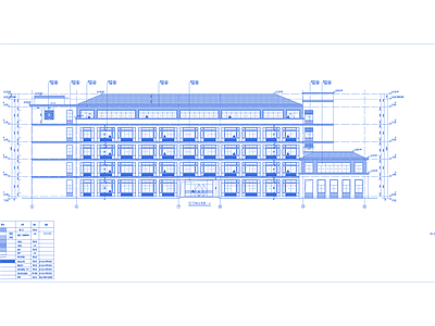 现代学校建筑 科研楼实验室 5层 施工图
