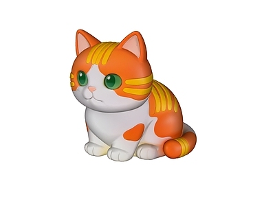 现代雕塑 橘猫 宠物 雕塑 美陈 AIGC