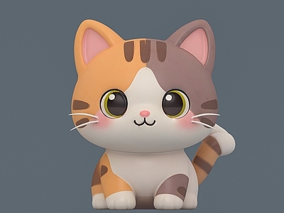 卡通萌系猫 喵咪卡通雕塑 喵咪美陈