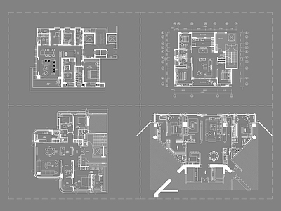 样板间 样板间 户型优化 平面优化 施工图