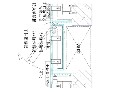 隐形门节点 石材暗门 施工图