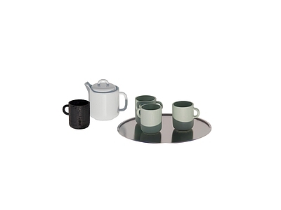 日式禅意摆件组合 茶具组合 茶具摆件 陶瓷摆件