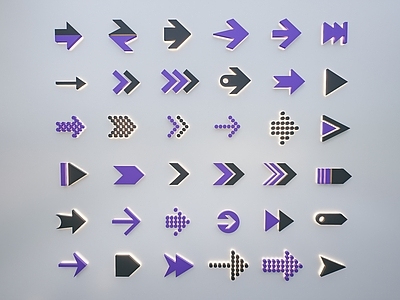 现代标识标牌 箭头指示图标 标识 艺术箭头 墙饰图标 方向标