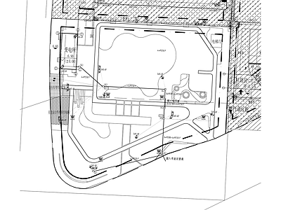 通信网络系统 小型养老院 康养中心 景观小型公园 施工图