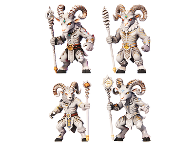 虚拟人物 鬼金羊 星宿主题小品 卡通人物 现代雕塑摆件