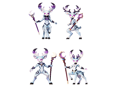 虚拟人物 张月鹿 星宿主题小品 卡通人物 现代雕塑摆件