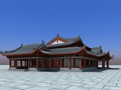 新中式古建 古建 寺庙 景区 宋代建筑 中式建筑