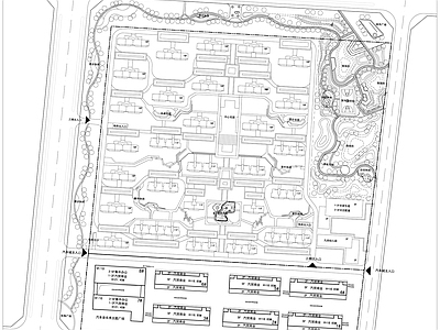 新中式住宅楼建筑 居住区住宅 高层住宅 小高层住宅 施工图