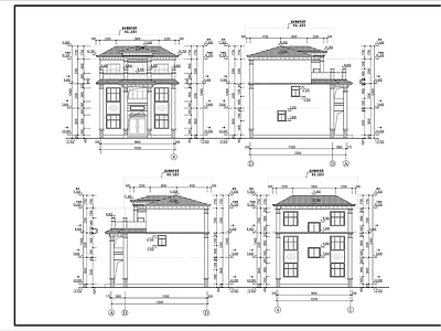 新中式轻奢住宅楼建筑 自建房 施工图