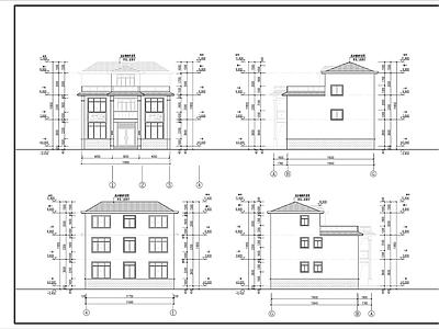多层住宅 自建别墅 施工图