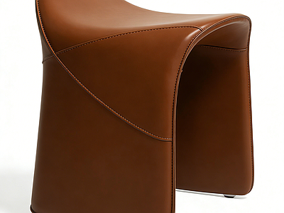 意式极简沙发凳 皮凳子