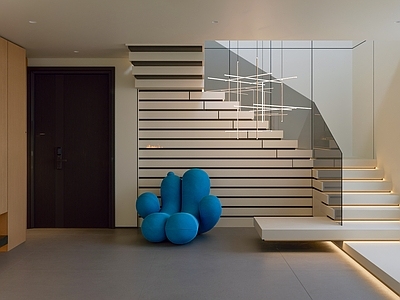 现代极简楼梯间