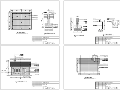 现代民宿建筑 景观小木屋建筑图 施工图
