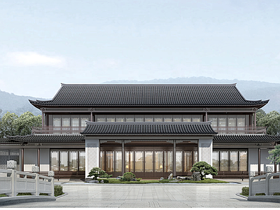新中式中式四合院 大院合院示范区 施工图