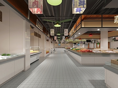 现代简约菜市场 现代菜市场