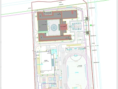 现代学校建筑 现代学校 宿舍楼 中小学 施工图