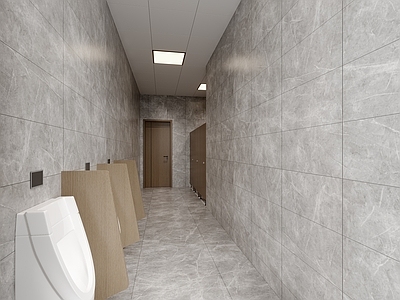 现代简约公共卫生间 公共卫生间