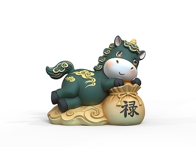 新中式雕塑摆件 马年美陈 马文创 马摆件 马