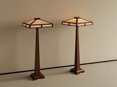 新中式落地灯 汉代地灯 新中式地灯 日式地灯