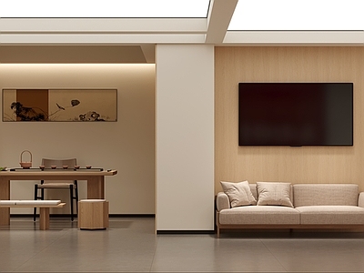 新中式服务中心 活动室 便民服务中心 洽谈区