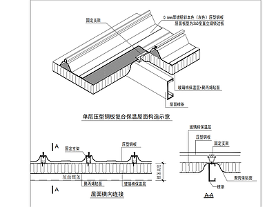 其他结构图纸 保温屋面 压型复合板 施工图