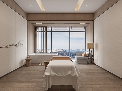禅意美容院 现代 美容院 SPA 简约