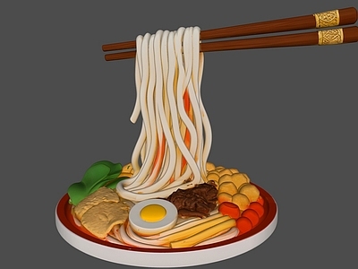 新中式雕塑 螺蛳粉雕塑小品
