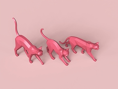 极简主义雕塑摆件 猫雕塑 猫美陈 猫摆件 猫 猫艺术品